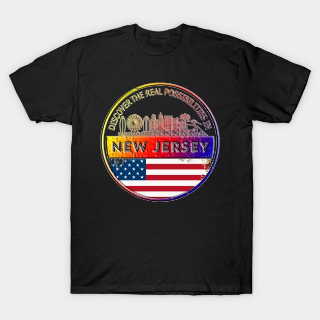 New Jersey Colored Design T-Shirt by Haroun ٍStyle Fashion-2020